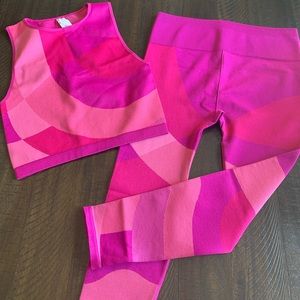 Fabletics pink activewear set